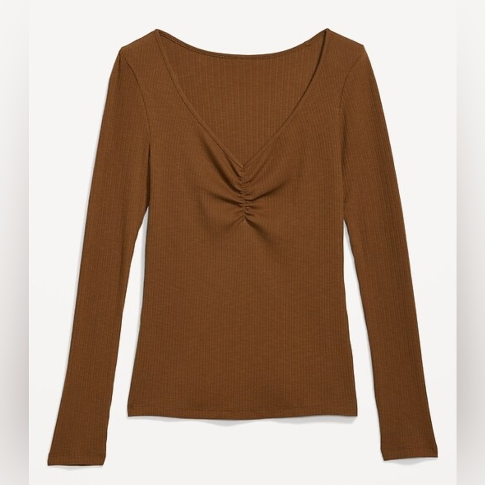Old Navy Brown Ribbed Top